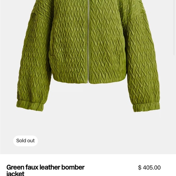 Chic Olive Bomber Jacket for Women - Picture 3 of 5